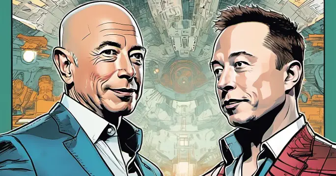 The Musk-Bezos Rivalry A Billion-Dollar Battle for the Future