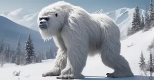 White furred Alaskan bigfoot