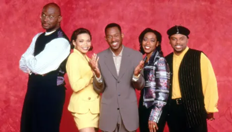 the cast of martin a group of people standing next to each other for 1990s TV Sitcoms That Still Make Us Laugh and Cry