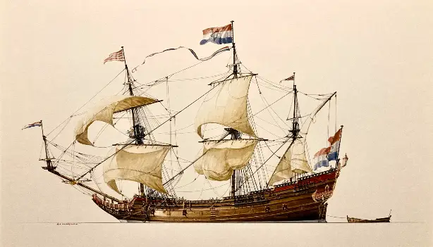 Mutiny and Wreck of the Bavaria dutch ship carrying gold and jewels